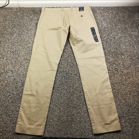 NWT 2022 J Crew Pants Flex Chino Beige Tan Mens 34x34 - Picture 6 of 11